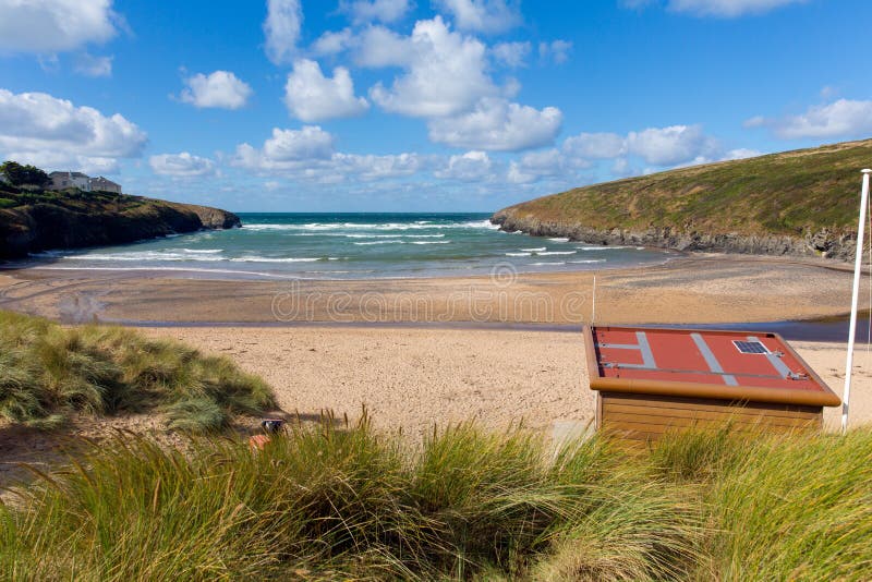 Cornwall Engeland het UK van de Porthcothanbaai de het noordenkust Van Cornwall royalty-vrije stock fotografie Cornwall Engeland het UK van de Porthcothanbaai de het noordenkust Van Cornwall royalty-vrije stock fotografie