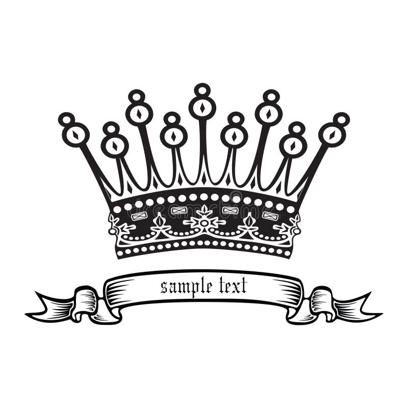 Coroa. ilustração royalty free Coroa. ilustração royalty free