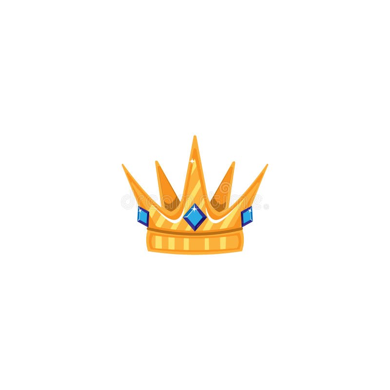 Coroa do ouro com gemas Símbolo do objeto do ícone Ilustração do vetor Art Design Cartoon Isolated ilustração royalty free Coroa do ouro com gemas Símbolo do objeto do ícone Ilustração do vetor Art Design Cartoon Isolated ilustração royalty free