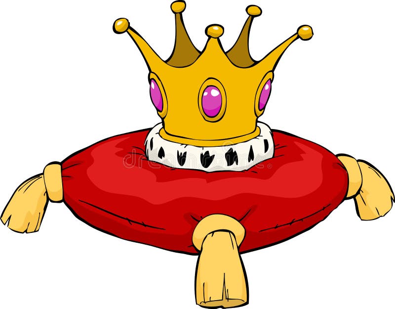 Coroa Dos Desenhos Animados Ilustração do Vetor - Ilustração de objeto