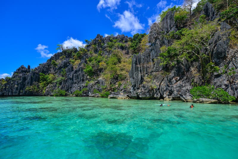 Seascape Of Coron Island, Philippines Stock Image - Image of mild