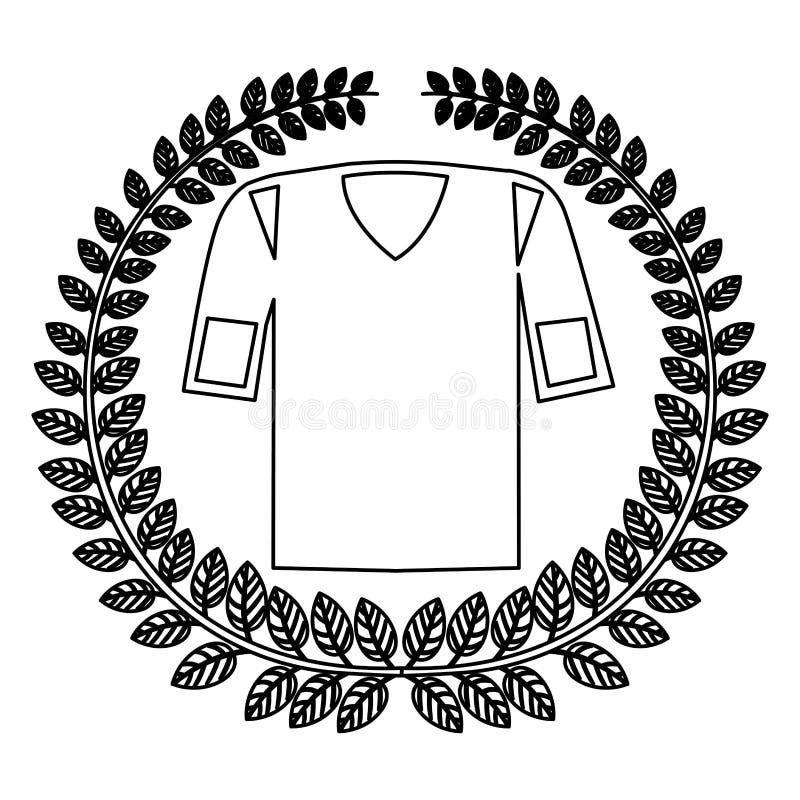 corona della siluetta delle foglie con l'uniforme di football americano della camicia illustrazione di stock corona della siluetta delle foglie con l'uniforme di football americano della camicia illustrazione di stock