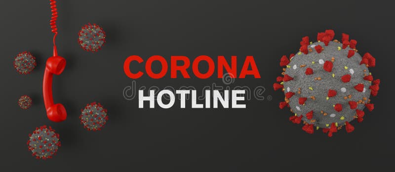 Corona Hotline, Red Phone Hotline - Calling for Information about