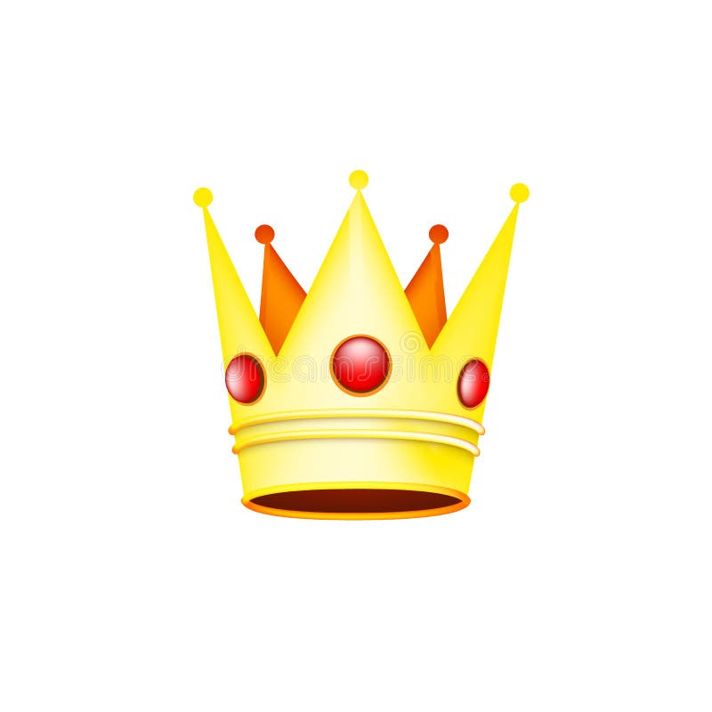 Corona D'oro Del Re O Della Regina Potere Reale E Del Simbolo Del