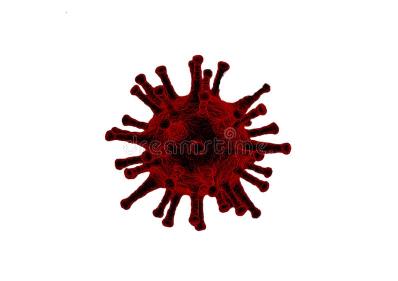 Corona Virus image on white background