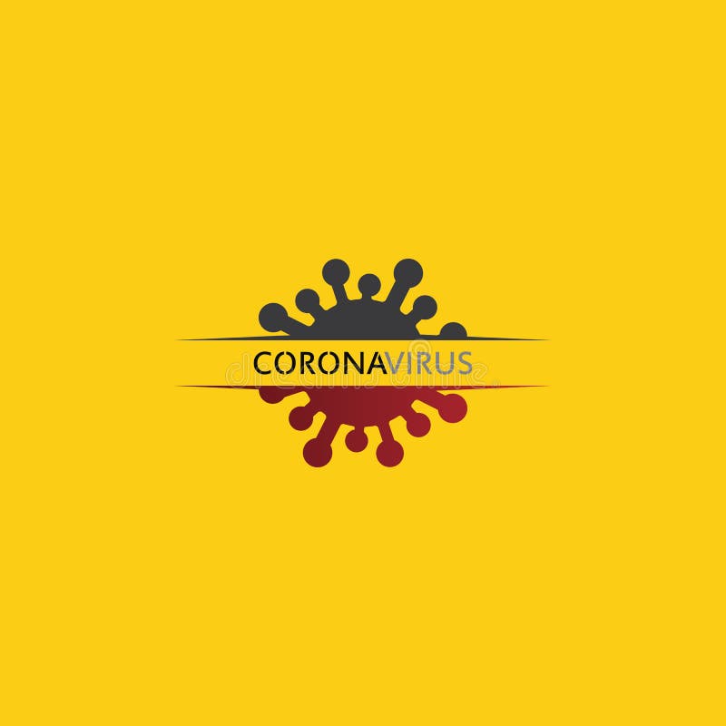 Corona virus logo virus vector, vaccin logo,infection bacteria icon and health care danger social distancing pandemic covid 19