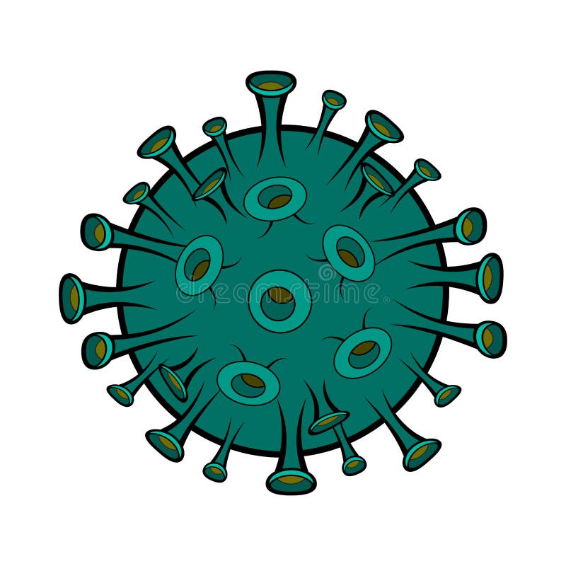 Coronavirus Cartoon Illustration Isolated On White ...