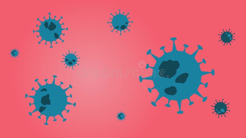 Coronavirus COVID-19 2D animation. concept motion royalty free illustration