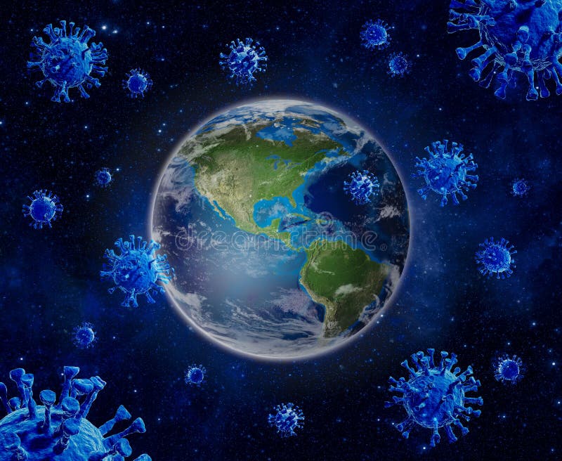 Coronavirus covid19 varre a epidemia mundial do vírus da corona espalhada pelo planeta Terra. estados unidos da américa infectados