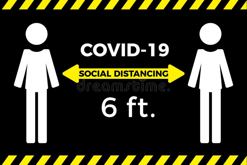 Coronavirus COVID-19 virus social distancing concept.