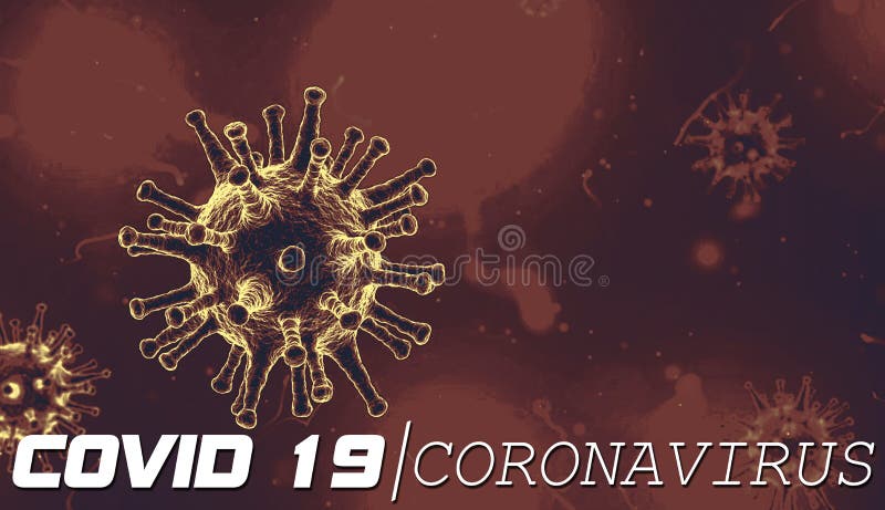 Coronavirus Covid 19 wereldwijde waarschuwingstekst stock illustratie Coronavirus Covid 19 wereldwijde waarschuwingstekst stock illustratie