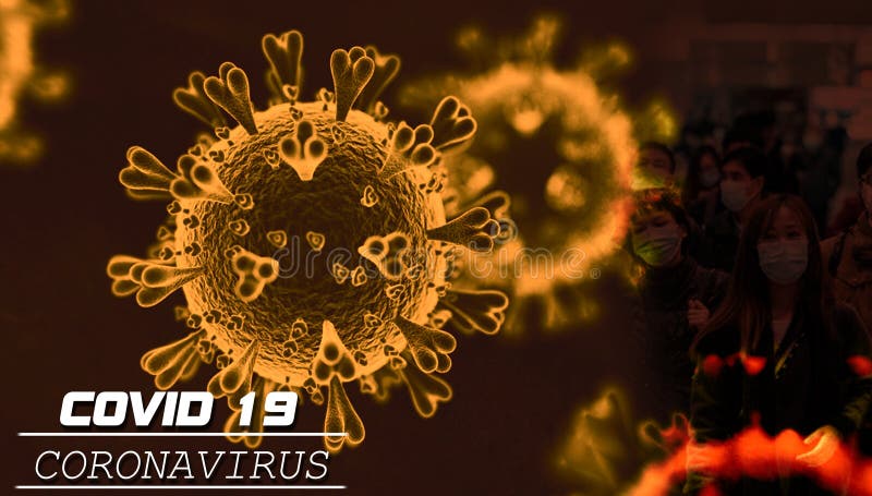Coronavirus Covid 19 Παγκόσμιο προειδοποιητικό κείμενο διανυσματική απεικόνιση Coronavirus Covid 19 Παγκόσμιο προειδοποιητικό κείμενο διανυσματική απεικόνιση