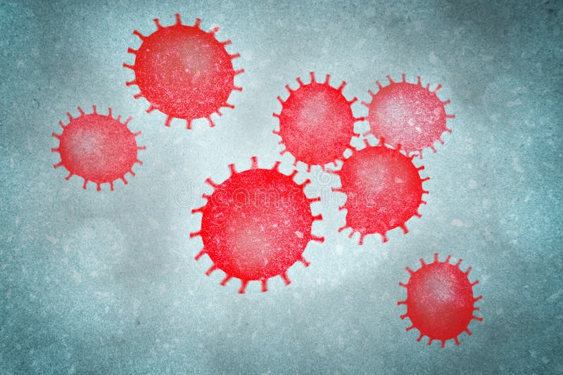 Coronavirus disease COVID-19 infection medical illustration. China pathogen respiratory influenza covid virus cells. New official name for Coronavirus disease named COVID-19 SARS, pandemic risk background, MERS-CoV, Coronaviridae