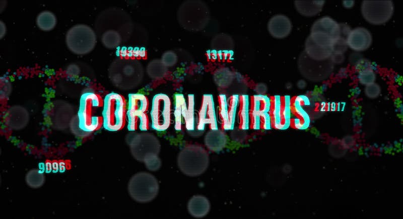 Coronavirus global pandemic background vector illustration
