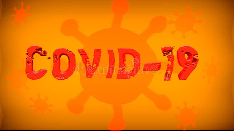 Coronavirus medical animation COVID-19 Text animation vector illustration