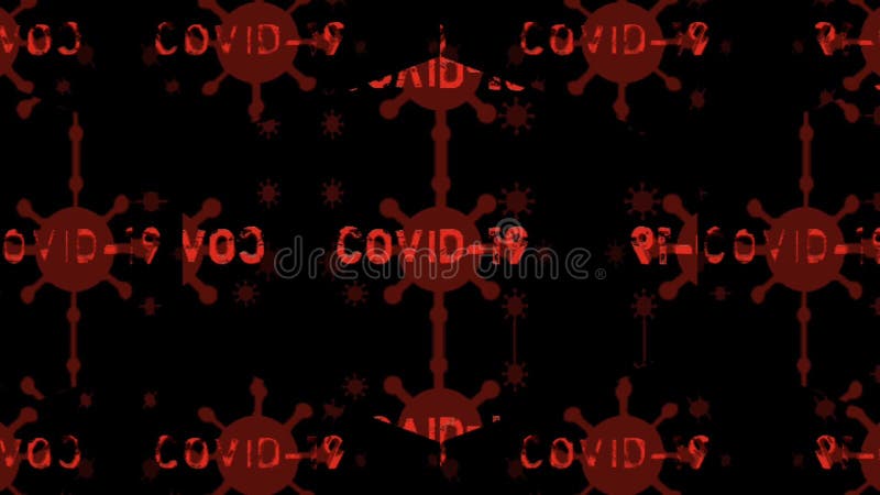 Coronavirus medical animation COVID-19 Text animation stock illustration