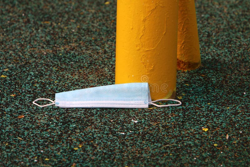 After the coronavirus, there are many abandoned protective equipment on the streets and beaches in Israel. After the coronavirus on the streets and beaches in stock photography After the coronavirus, there are many abandoned protective equipment on the streets and beaches in Israel. After the coronavirus on the streets and beaches in stock photography