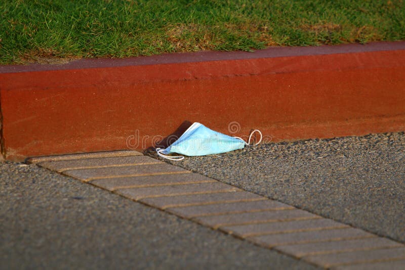 After the coronavirus, there are many abandoned protective equipment on the streets and beaches in Israel. After the coronavirus on the streets and beaches in stock photos After the coronavirus, there are many abandoned protective equipment on the streets and beaches in Israel. After the coronavirus on the streets and beaches in stock photos