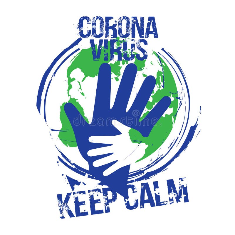 Coronavirus world concept. stock illustration