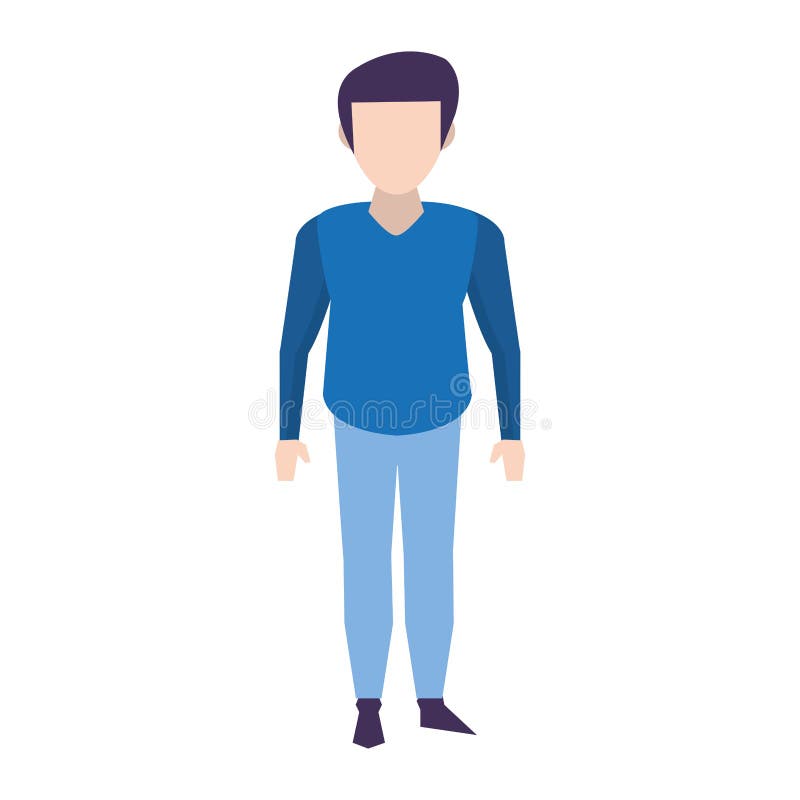 Corp avatar Corp fără chip desen vector illustration