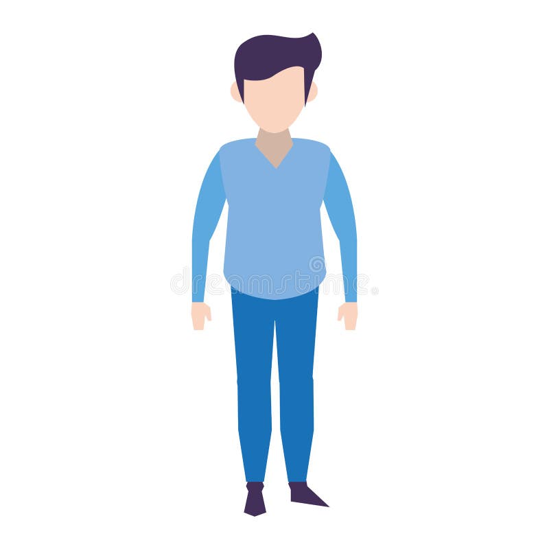 Corp avatar Corp fără chip desen stock illustration