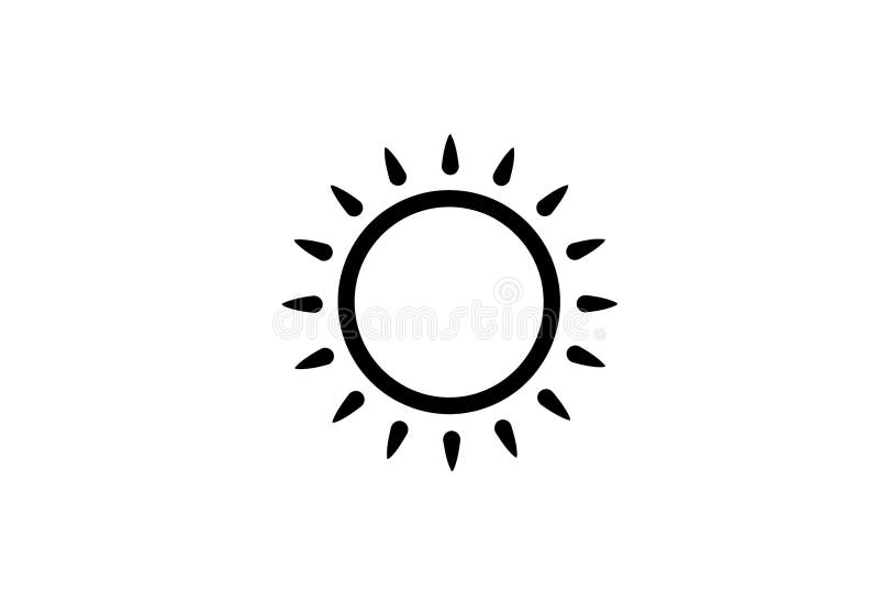 Corpo solare bianco nero royalty illustrazione gratis