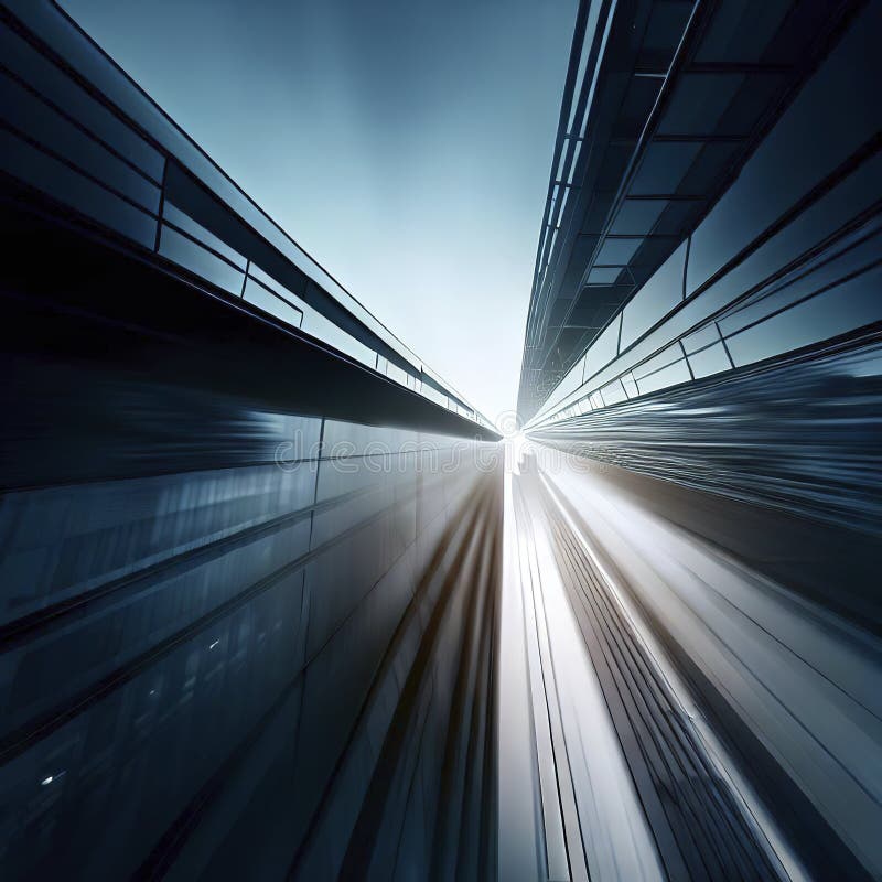 Corporate buildings in perspective stock illustration