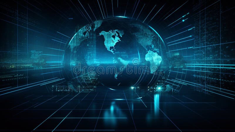 Corporate business globalization background wallpaper vector illustration.