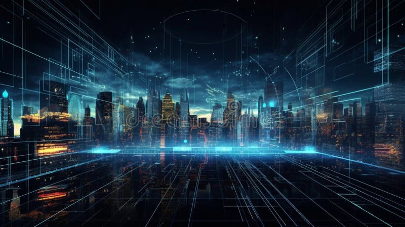 Corporate business globalization background wallpaper stock illustration.