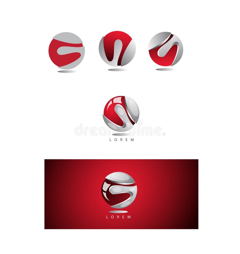 Business Sphere 3d Corporate Logo Icon Design Stock Vector ...