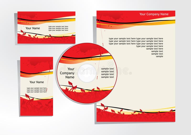 Corporate identity 2 stock illustration