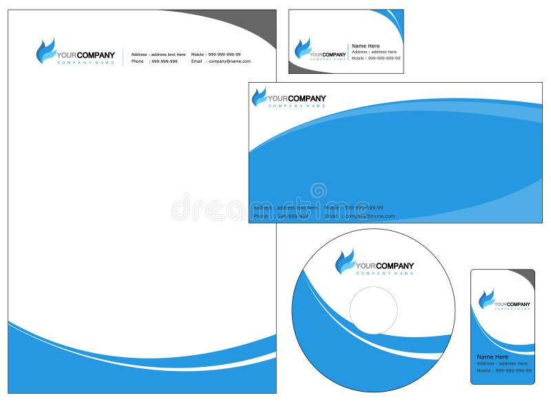 Corporate identity royalty free illustration