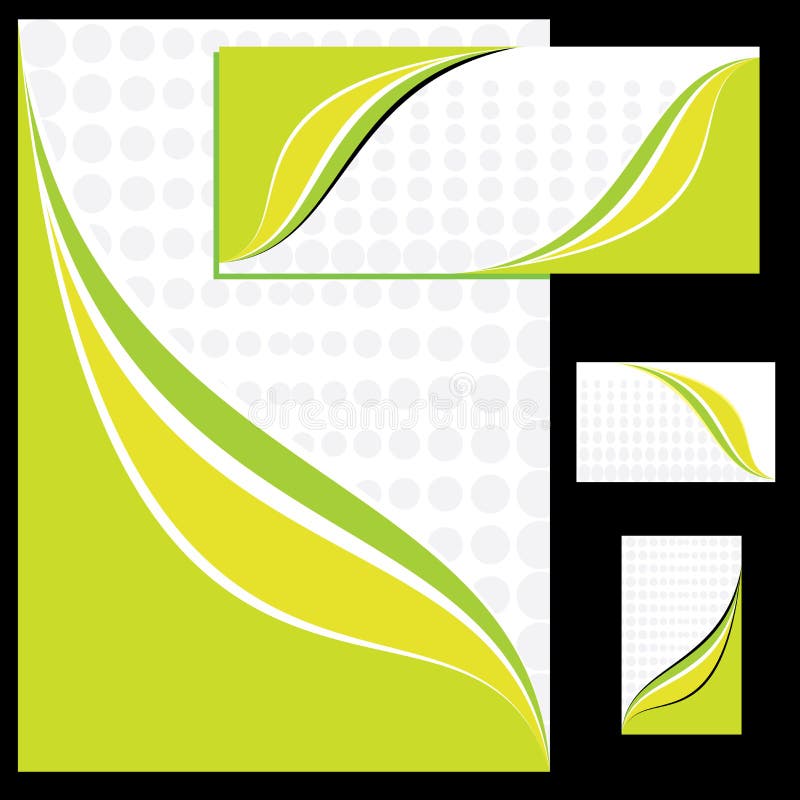 Corporate identity design stock illustration