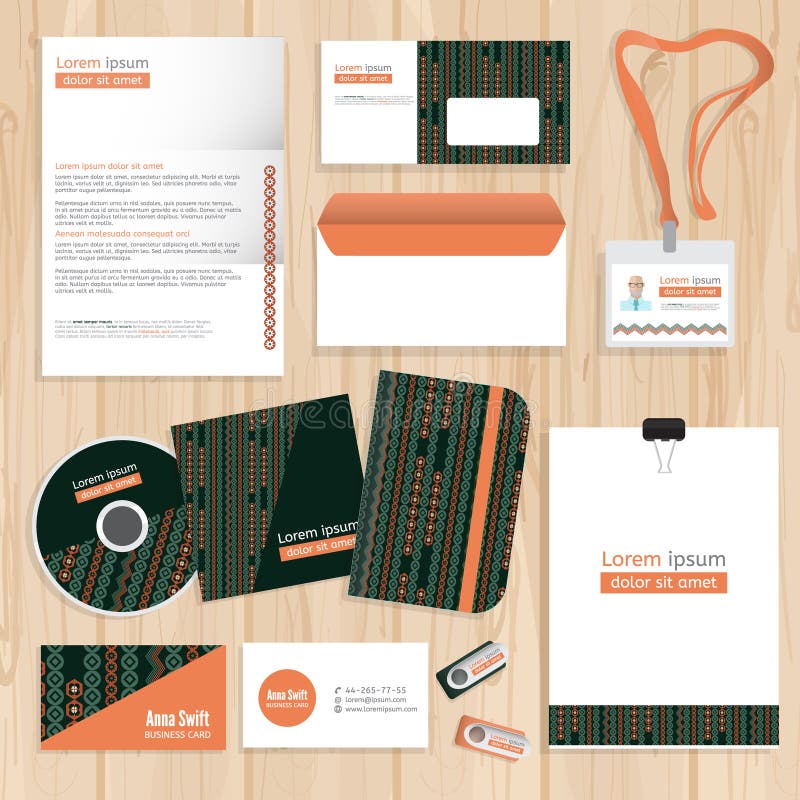 Corporate identity template design