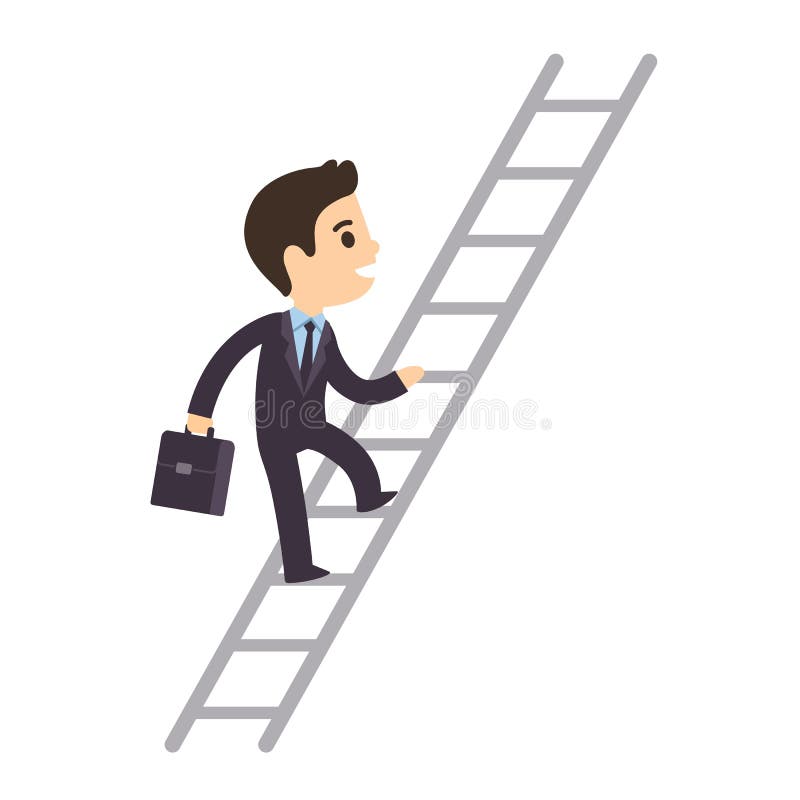 Corporate ladder stock vector. Illustration of occupation ...