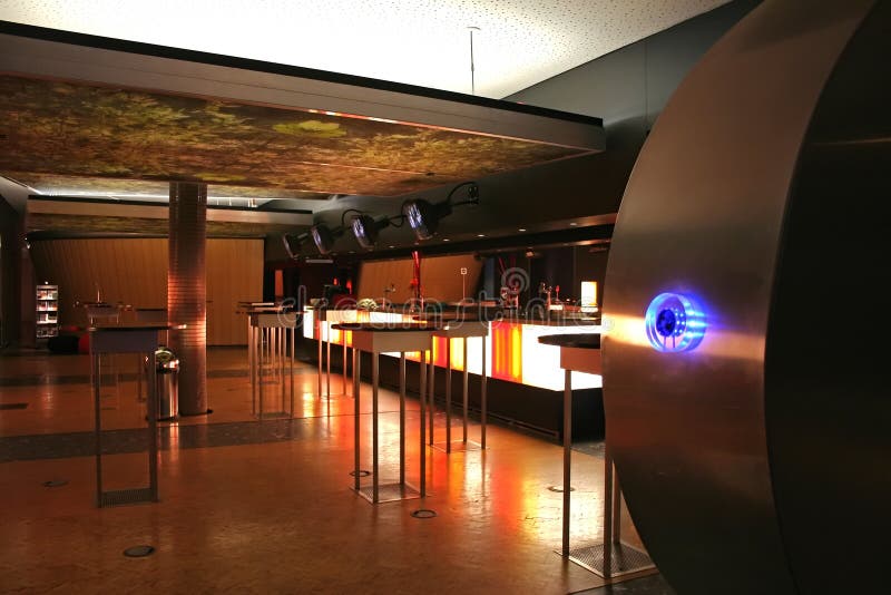 Corporative modern cafe stock image