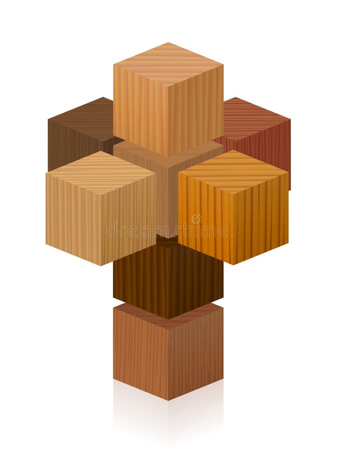 Corpus hypercubus tesseract net cubos 4d ilustración del vector