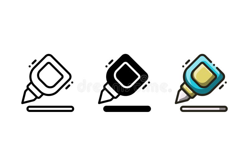 Correction Pen Icon stock vector. Illustration of deleting 179334401