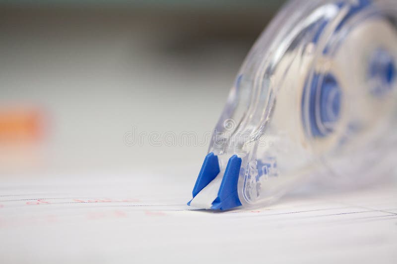 Correcting tape stock photo. Image of error, white, tool 45245792