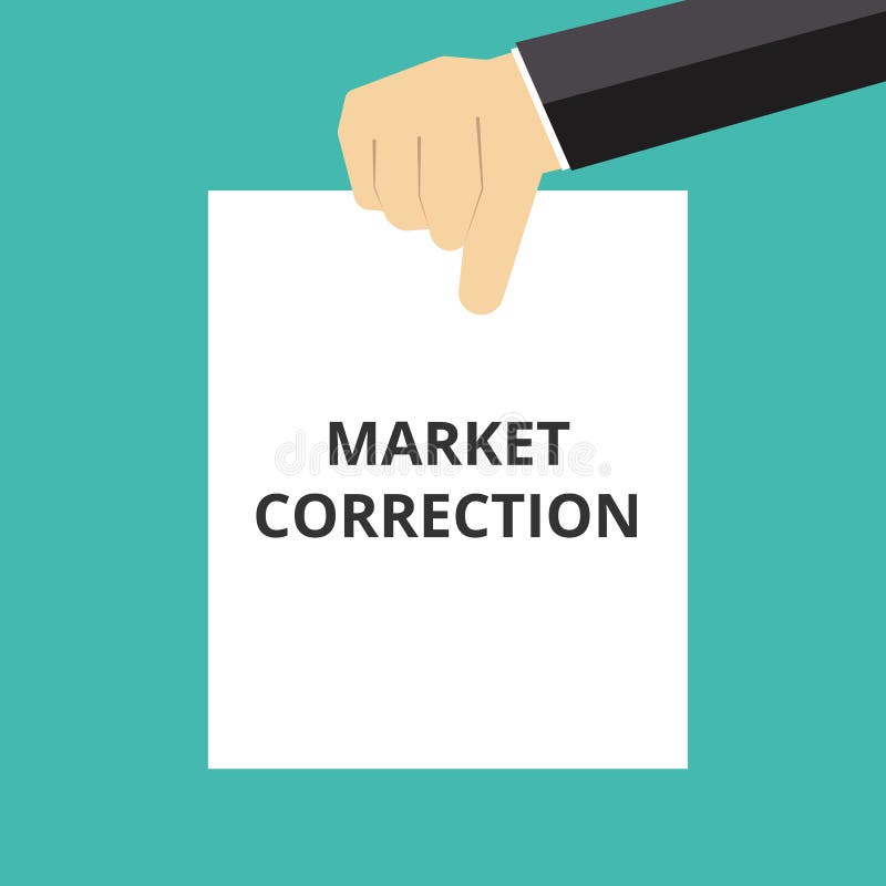 correction du marché des textes illustration stock correction du marché des textes illustration stock