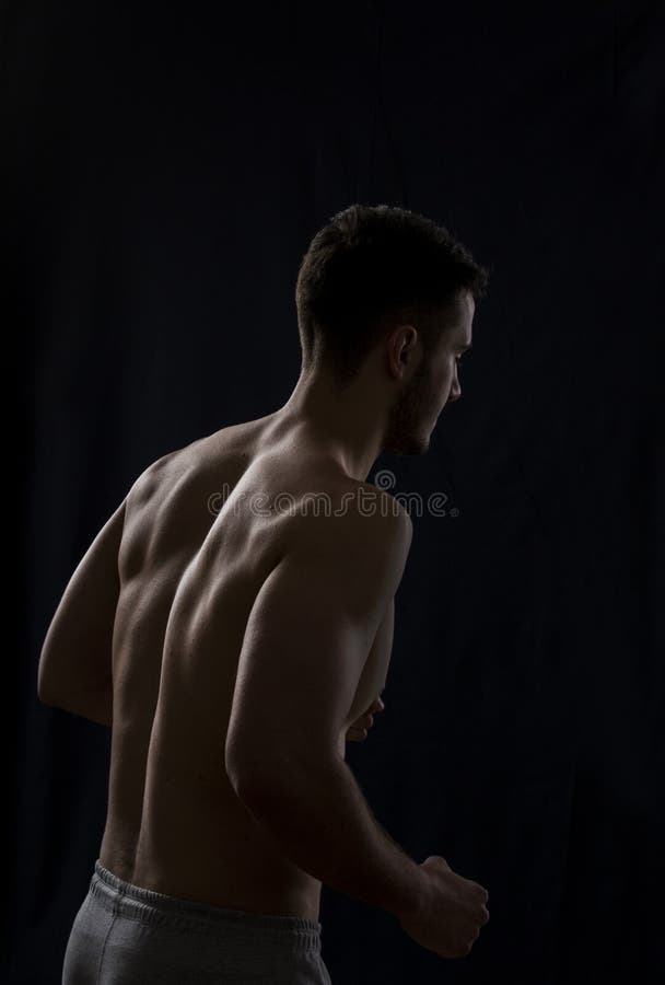 Corredor do homem forte imagens de stock royalty free Corredor do homem forte imagens de stock royalty free