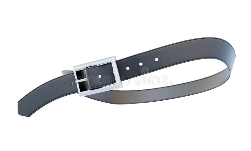 Cinto de couro para calças isolado ilustração do vetor
