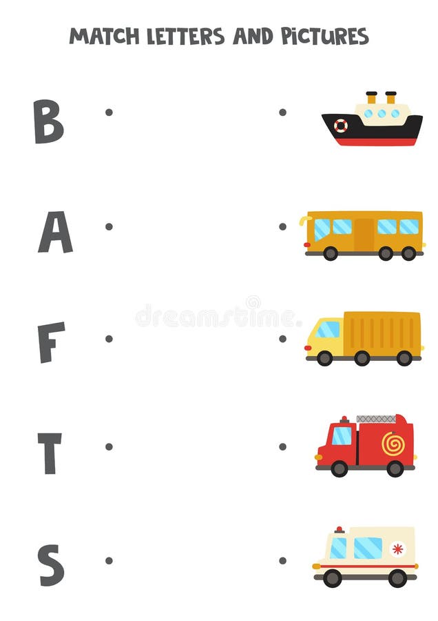 jogo padrão de correspondência com ônibus escolar. planilha para