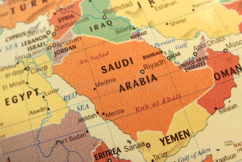 Correspondencia de la Arabia Saudita en el globo