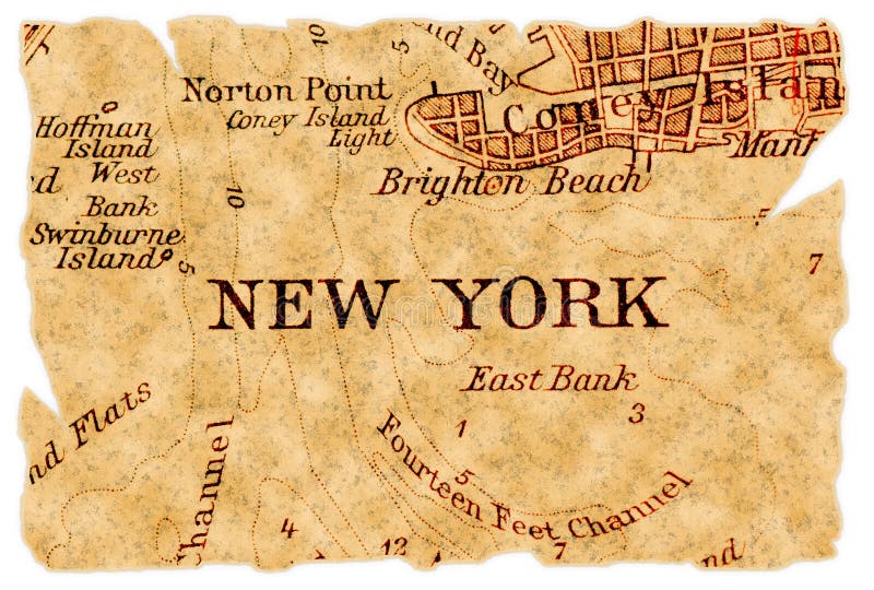 Correspondencia vieja de Nueva York fotografía de archivo libre de regalías Correspondencia vieja de Nueva York fotografía de archivo libre de regalías