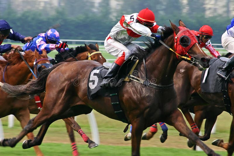 Corrida de cavalos imagem de stock royalty free Corrida de cavalos imagem de stock royalty free