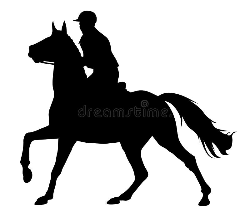 cavalo pulando para símbolo de esporte de corrida de cavalos