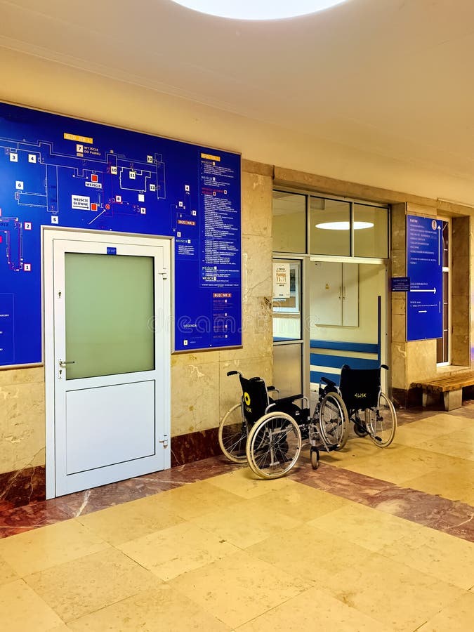 Corridor in waiting room at old hospital stock photography Corridor in waiting room at old hospital stock photography