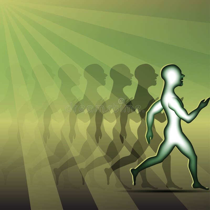 Corridore illustrazione di stock