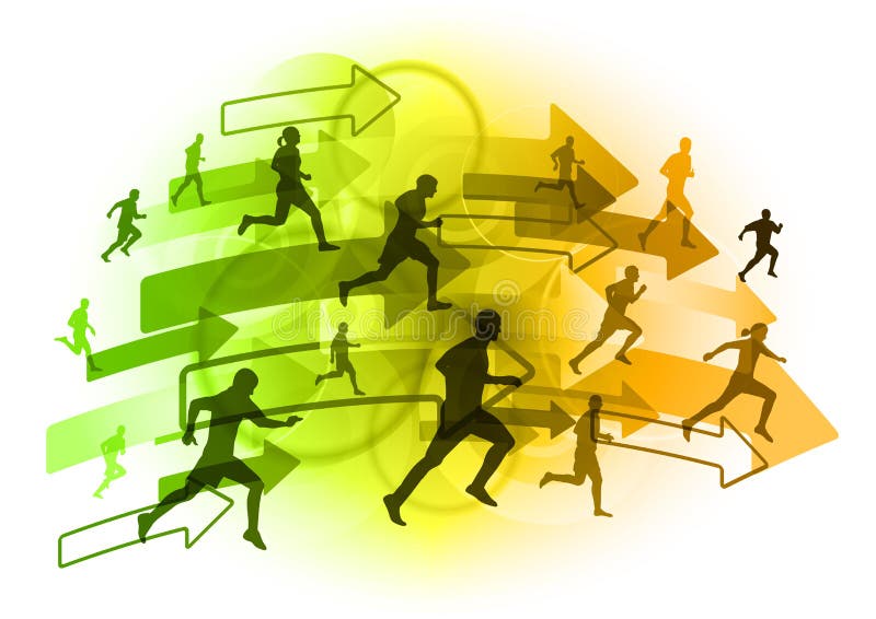 Corridori illustrazione di stock